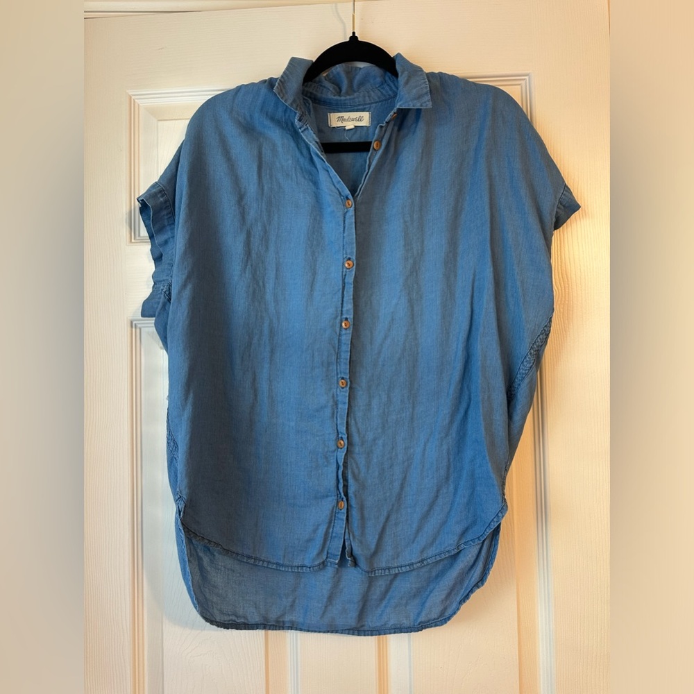 Madewell Chambray Button Up Top